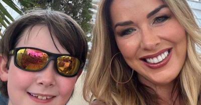 Coronation Street's Claire Sweeney ditches UK and cuddles up to son after 'finding it really hard' - www.manchestereveningnews.co.uk - Britain