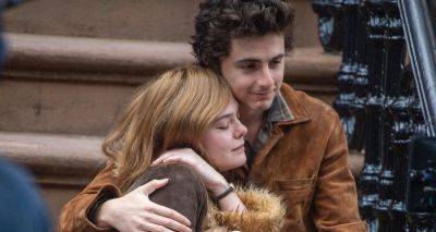 Timothee Chalamet & Elle Fanning Get Cozy While Filming 'A Complete Unknown' in Hoboken - www.justjared.com - New Jersey