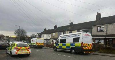 She heard a bang in her living room then saw a man leaving her house covered in blood - www.manchestereveningnews.co.uk