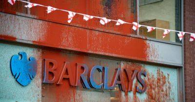 Barclays customers urged to 'move' their money as bank branches encounter protests - www.dailyrecord.co.uk - Scotland - Birmingham - Israel - Palestine