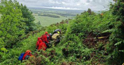 Walker airlifted to hospital after falling 'significant distance' in Scots hills - www.dailyrecord.co.uk - Scotland - Beyond