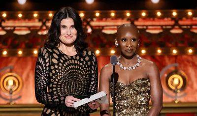 Elphaba Actresses Idina Menzel & Cynthia Erivo Present Together at Tony Awards, New 'Wicked' Movie Commercial Unveiled - www.justjared.com - New York