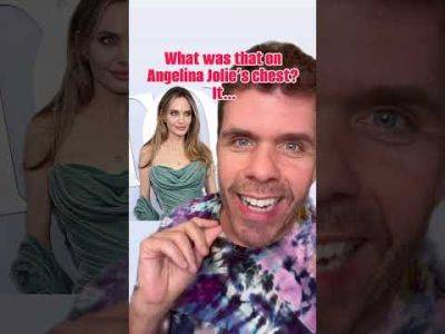 What Was That On Angelina Jolie’s Chest? It… - perezhilton.com