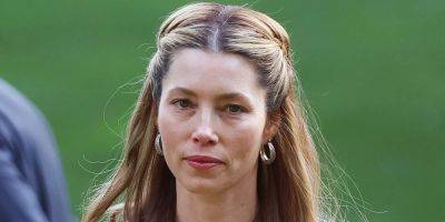 Jessica Biel Photographed on Set Hours Before Justin Timberlake's Arrest - www.justjared.com - county Banks - county York - county Long - city Sag Harbor