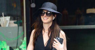 Anne Hathaway Wears All-Black Outfit While Running Errands in NYC - www.justjared.com - New York