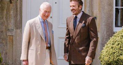 David Beckham and King Charles share jokes as ex-footballer is handed huge role - www.ok.co.uk - county Charles
