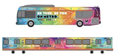 D.C. Metro Shows its Pride with Rainbow-Wrapped Train and Bus - www.metroweekly.com - USA - Pennsylvania - Columbia