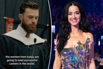 Katy Perry edits Harrison Butker’s controversial graduation speech for her ‘girls’ and ‘gays’ - nypost.com - state Kansas