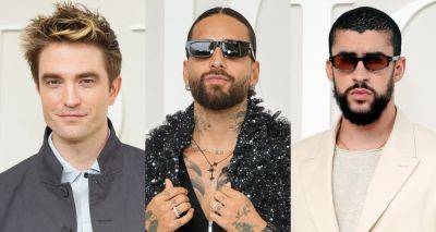 Robert Pattinson Joins Maluma, Bad Bunny, & More at Dior Homme Fashion Show in Paris - www.justjared.com - France - Puerto Rico