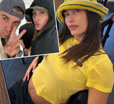 Pregnancy Style! Hailey Bieber Shows Off Baby Bump In Sexy Bikini Bottoms! - perezhilton.com