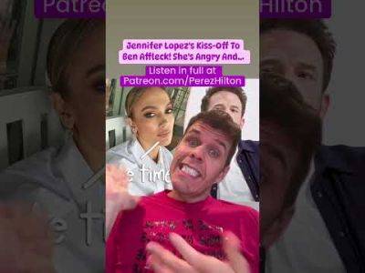 Jennifer Lopez's Kiss-Off To Ben Affleck! She's Angry And... I Perez Hilton - perezhilton.com - Italy