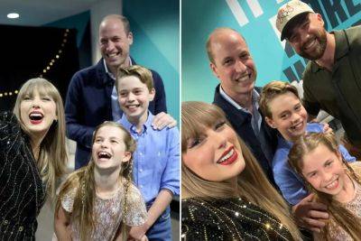 Prince William poses for selfie with Taylor Swift and Travis Kelce for 42nd birthday - nypost.com