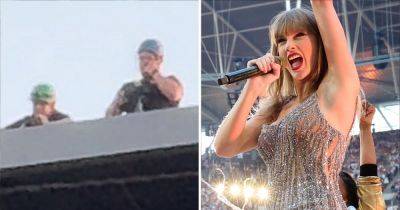 Taylor Swift's Wembley Eras Tour in 'security scare as men scale roof' - www.ok.co.uk - Britain - London