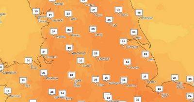 Greater Manchester weather: Temperatures to soar to 26C today as heat health alert kicks in - www.manchestereveningnews.co.uk - Britain - London - Manchester - county Kent