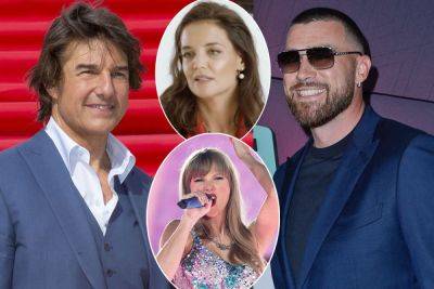 Tom Cruise Skipped Daughter Suri’s Graduation For Taylor Swift’s Eras Tour In London -- Where He Buddied Up With Travis Kelce! - perezhilton.com - Britain - London