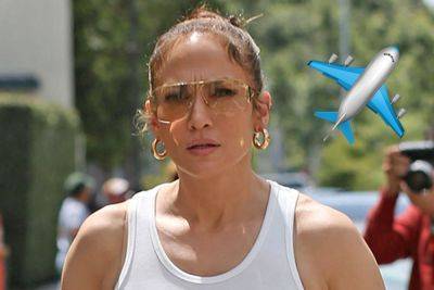 Jennifer Lopez Spotted Flying COMMERCIAL! Is That Coach?? - perezhilton.com - Italy