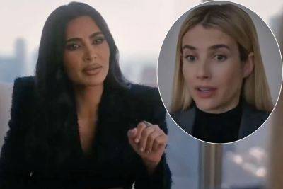 Emma Roberts Reveals Kim Kardashian’s On-Set Behaviors During AHS Filming -- Do YOU Believe This?! - perezhilton.com - USA - county Story