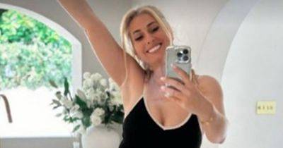Stacey Solomon's tummy control monochrome swimsuit is less than half price in summer sale - www.ok.co.uk - Britain