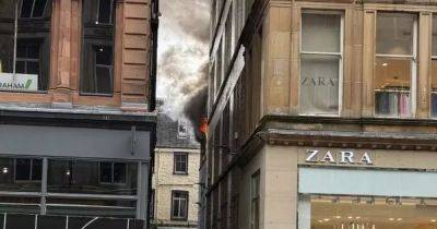 Fire breaks out on Glasgow's Buchanan Street as smoke is seen across city centre - www.dailyrecord.co.uk - Scotland