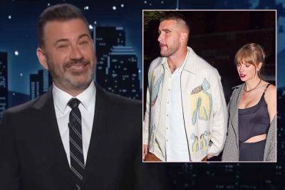 Jimmy Kimmel Spills Deets On 'Mind-Blowing' A-List Party With Taylor Swift & Travis Kelce!! - perezhilton.com - county Love