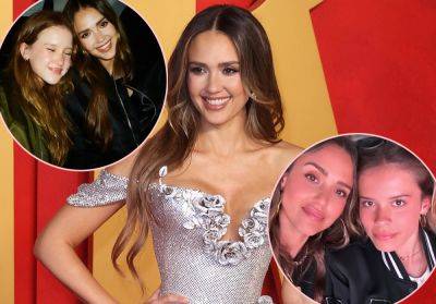 Cute! Jessica Alba Posts Side-By-Sides Of Daughters Wearing Her Classic Red Carpet Looks! - perezhilton.com - Los Angeles