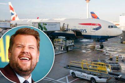 James Corden has verbal altercation with airline employee after tough flight – and fellow fliers defend him - nypost.com - Britain - Portugal - Lisbon