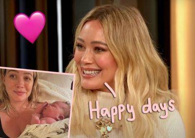 Hilary Duff Shares Adorbz New Selfie With Newborn Girl One Month After Giving Birth! Look! - perezhilton.com