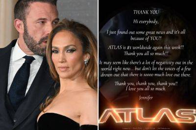 Jennifer Lopez slams ‘negativity out in the world’ as she and Ben Affleck face split rumors - nypost.com