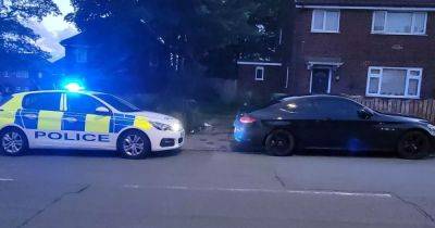 Mercedes drug driver arrested after police chase ends on residential street - www.manchestereveningnews.co.uk - Manchester