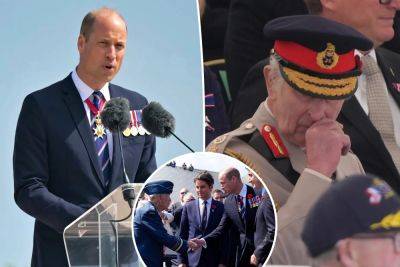 Prince William leads D-Day ceremony as he steps in for cancer-stricken King Charles - nypost.com - France - city Omaha