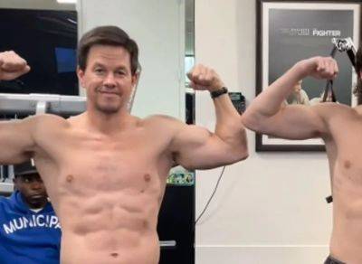 Mark Wahlberg & 18-Year-Old Son Michael Pose Shirtless in New Gym Video - www.justjared.com